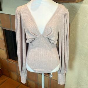 Majorelle Blush Pink Sienna bodysuit, size M